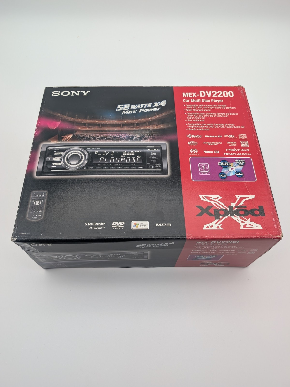 NOS Sony MEX-DV2200 CD DVD SACD AM FM AUX Dolby Digital Pro Car Receiver Player