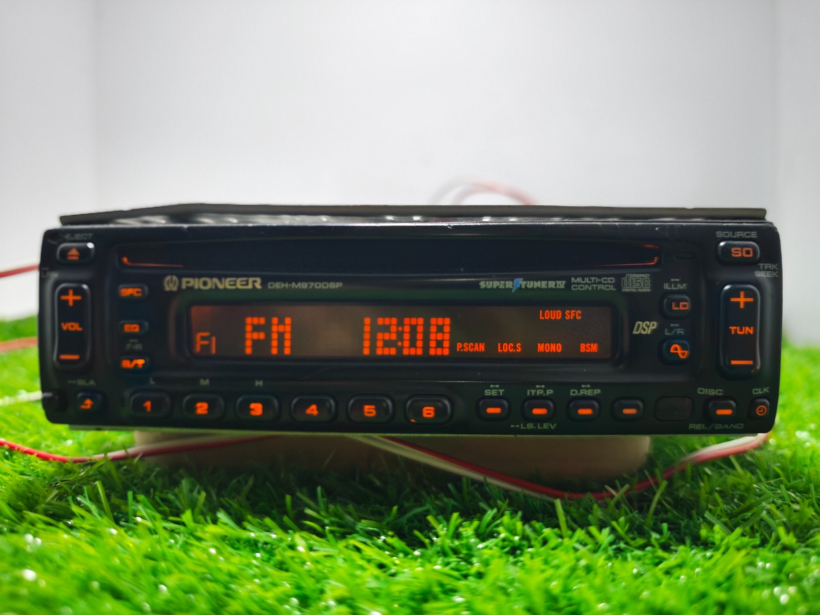 Pioneer DEH-M970DSP Vintage Car Stereo CD Player DSP Tuner Japan W/ Remote Contr