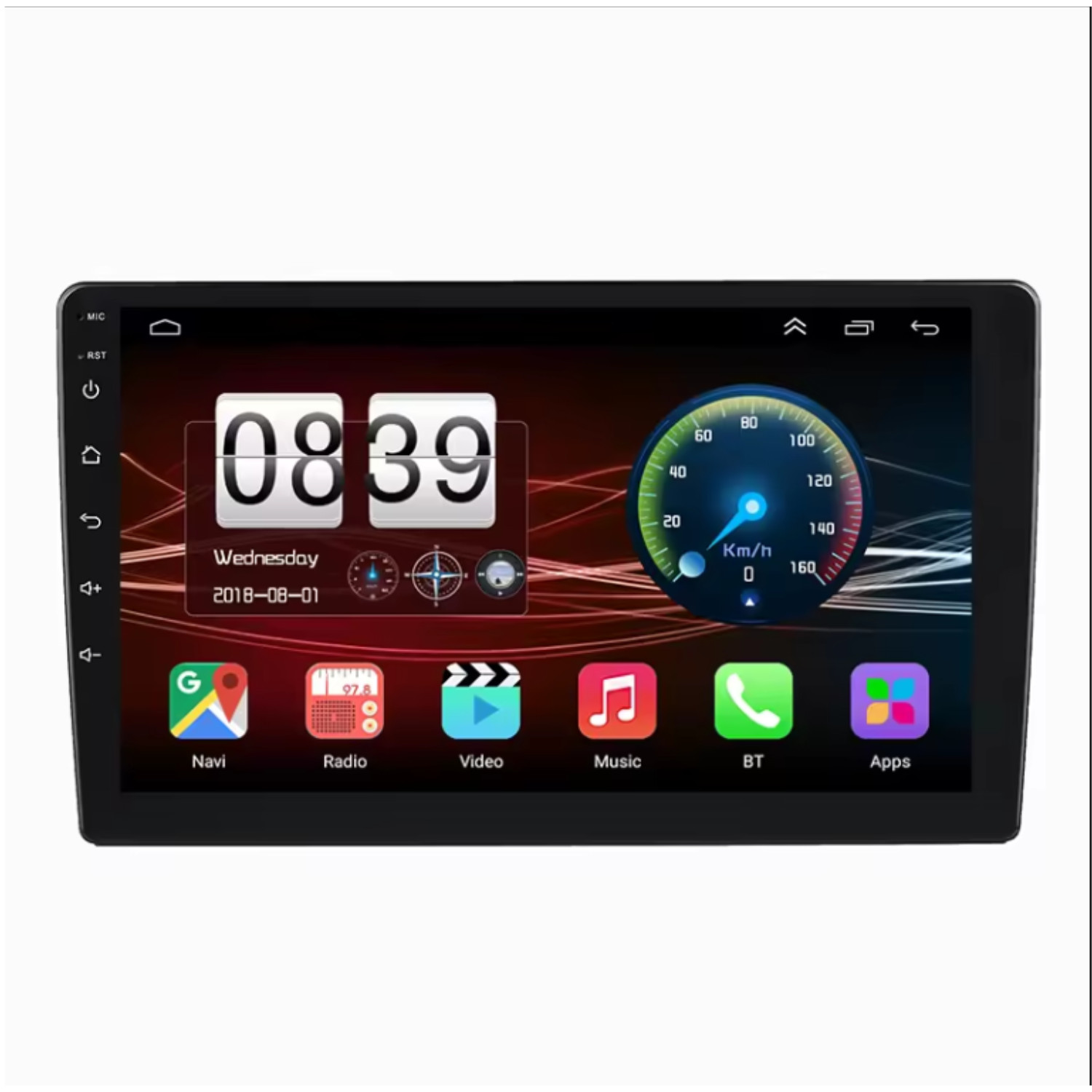 Android 7inches touch screen with Carplay, WiFi, Navigation, Bluetooth & Camera