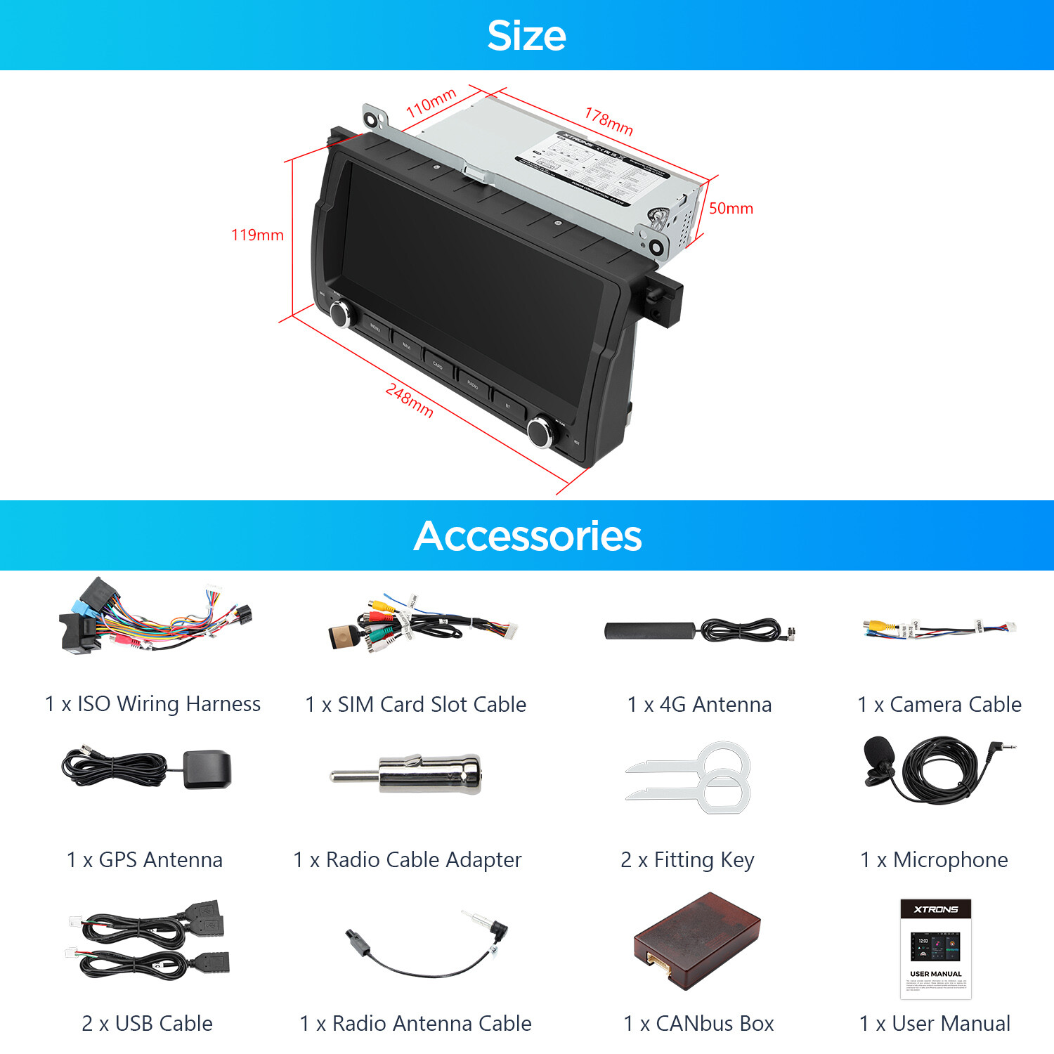 Car Stereo Radio 4G WiFi Android 13 8-Core GPS Sat Navi 32GB DSP For BMW E46 M3