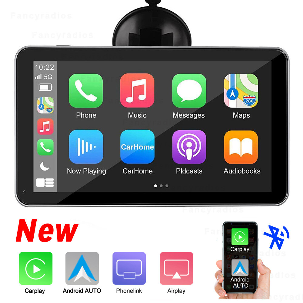 7″ Touch Screen Car Portable Apple CarPlay/Android Auto Radio Stereo Mirror Link