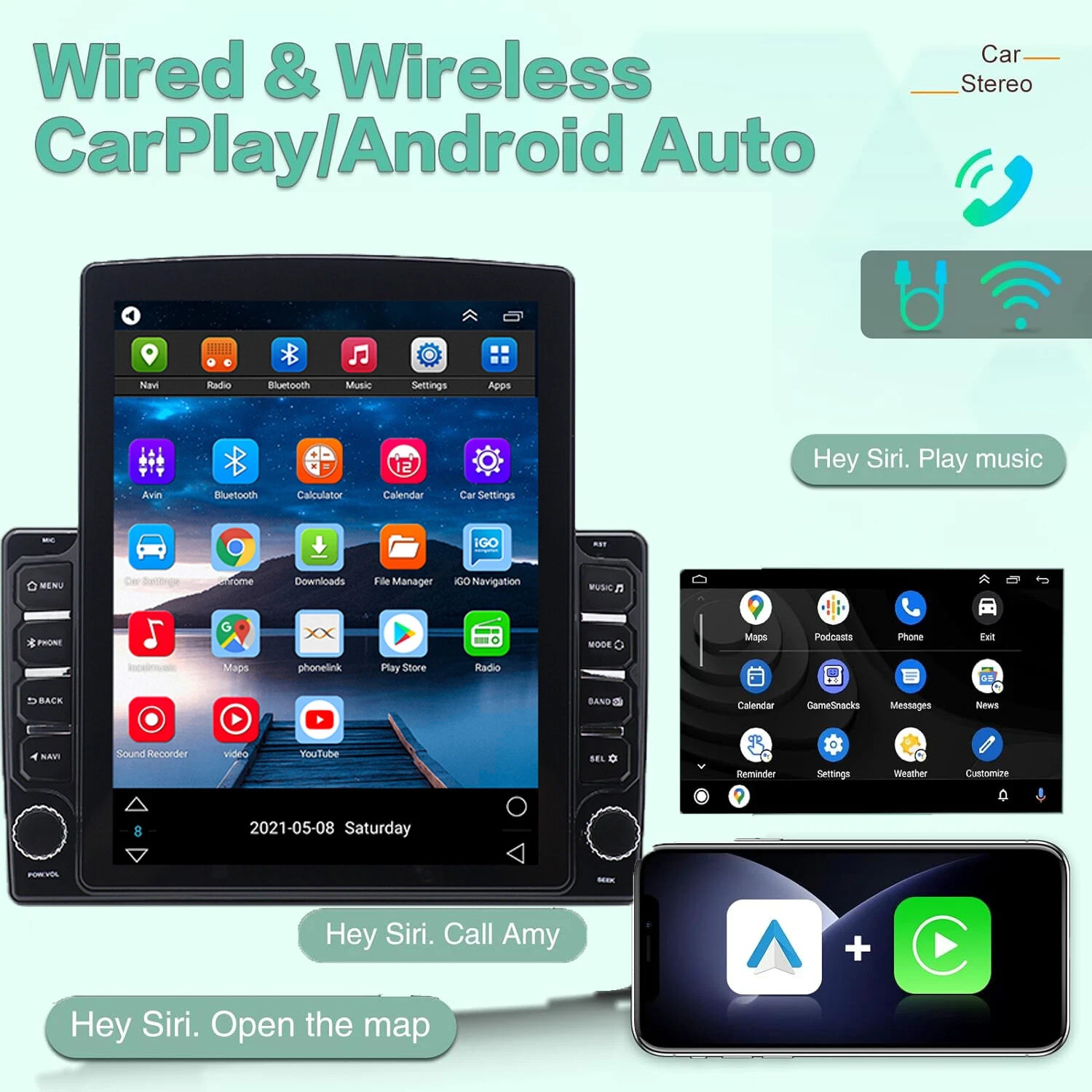 4+64GB 9.7 Car Stereo for Dodge Ram 1500 2006-2008