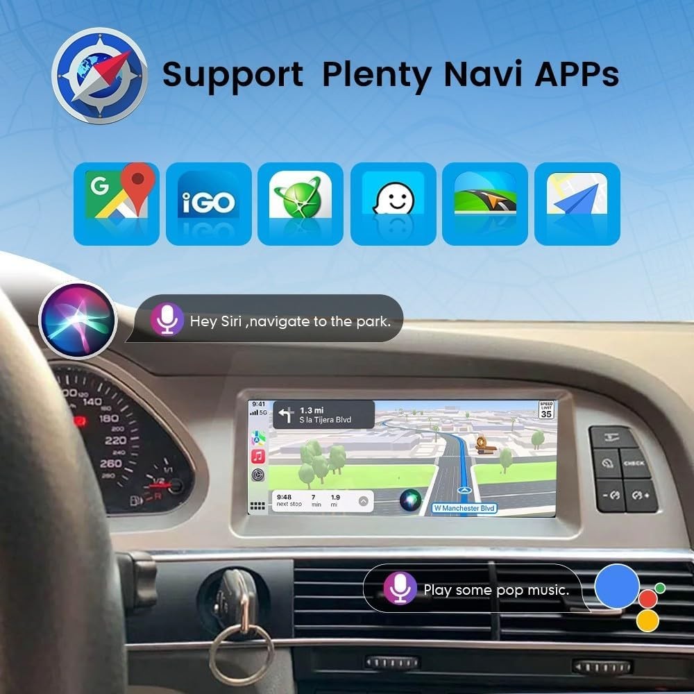 8.8″ For AUDI A6 S6 C6 RS6 2005-2011 Car Radio with Apple CarPlay Android Auto