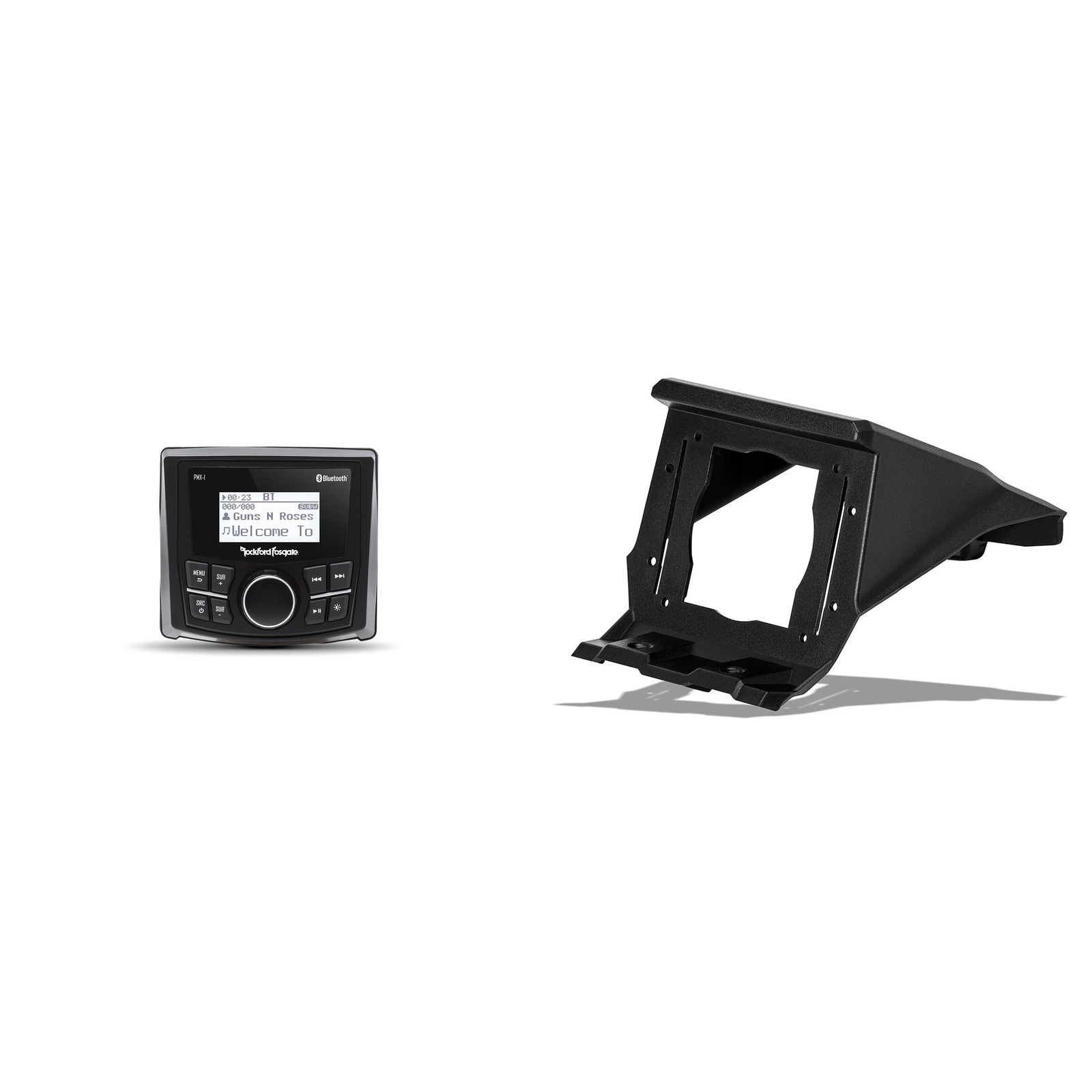 Rockford Fosgate PMX-1 Media Receiver with IPX6 2.3” Display, 7-Band + Peq Eq…