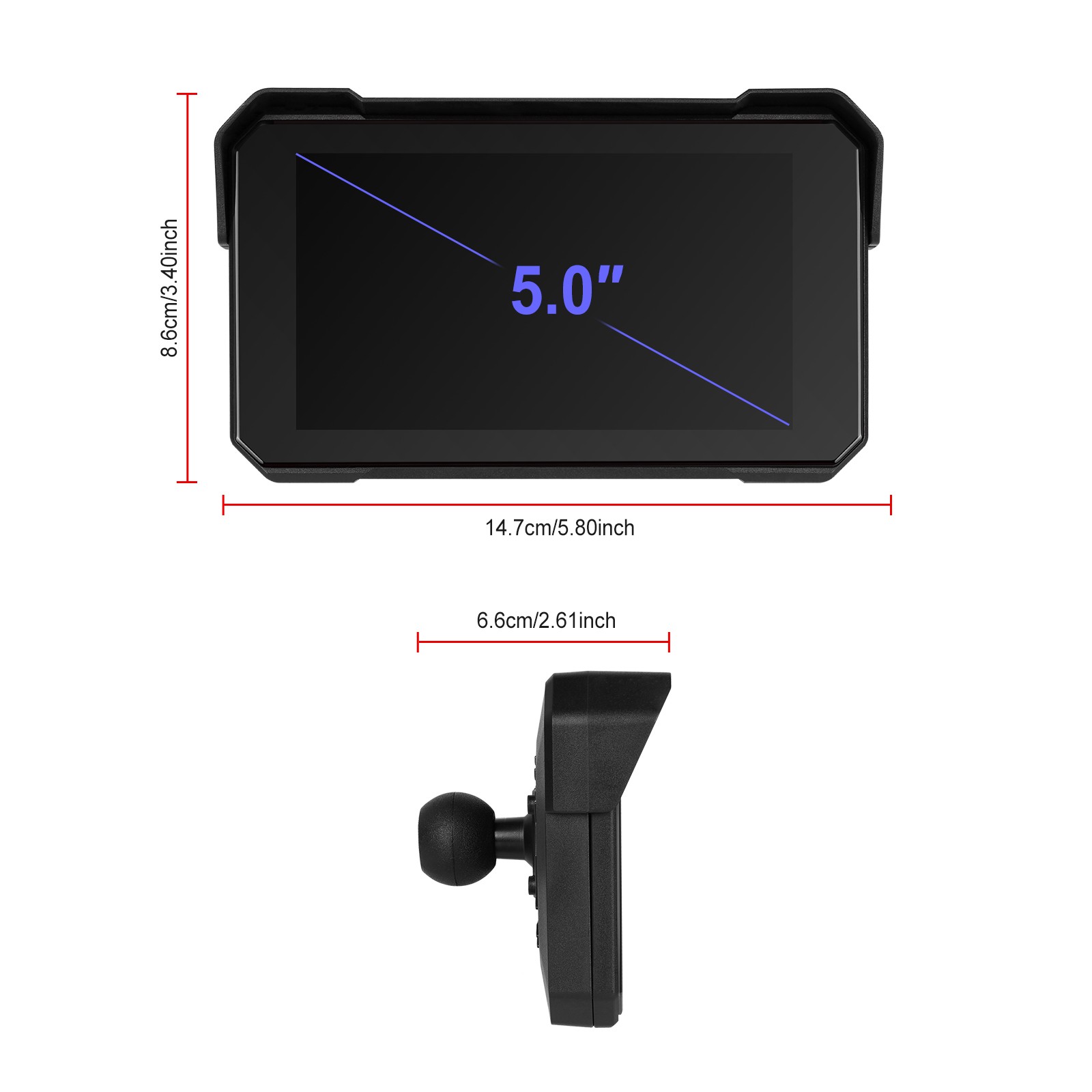Android 13 7 inch Car Stereo GPS WIFI Navigation Radio Double 2Din Touch Screen