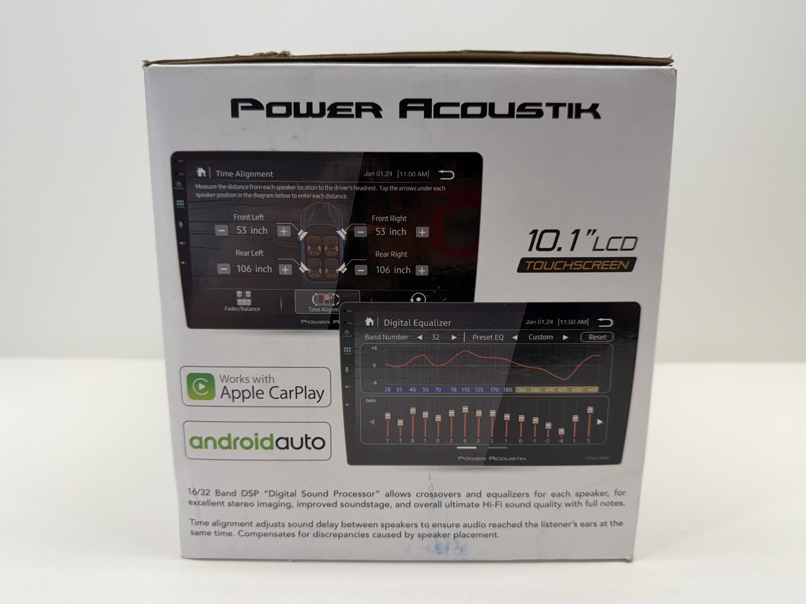 Power Acoustik 2-Din Car Stereo Wireless CarPlay | Android Auto (CPAA-10MW)