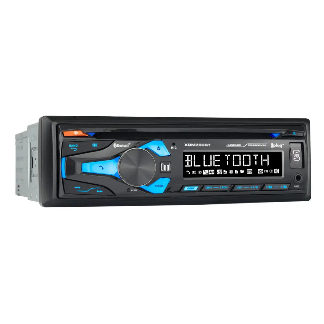 Dual XDM290BT 1-DIN In-Dash CD/MP3/USB/AUX Input/Bluetooth Car Stereo Receiver