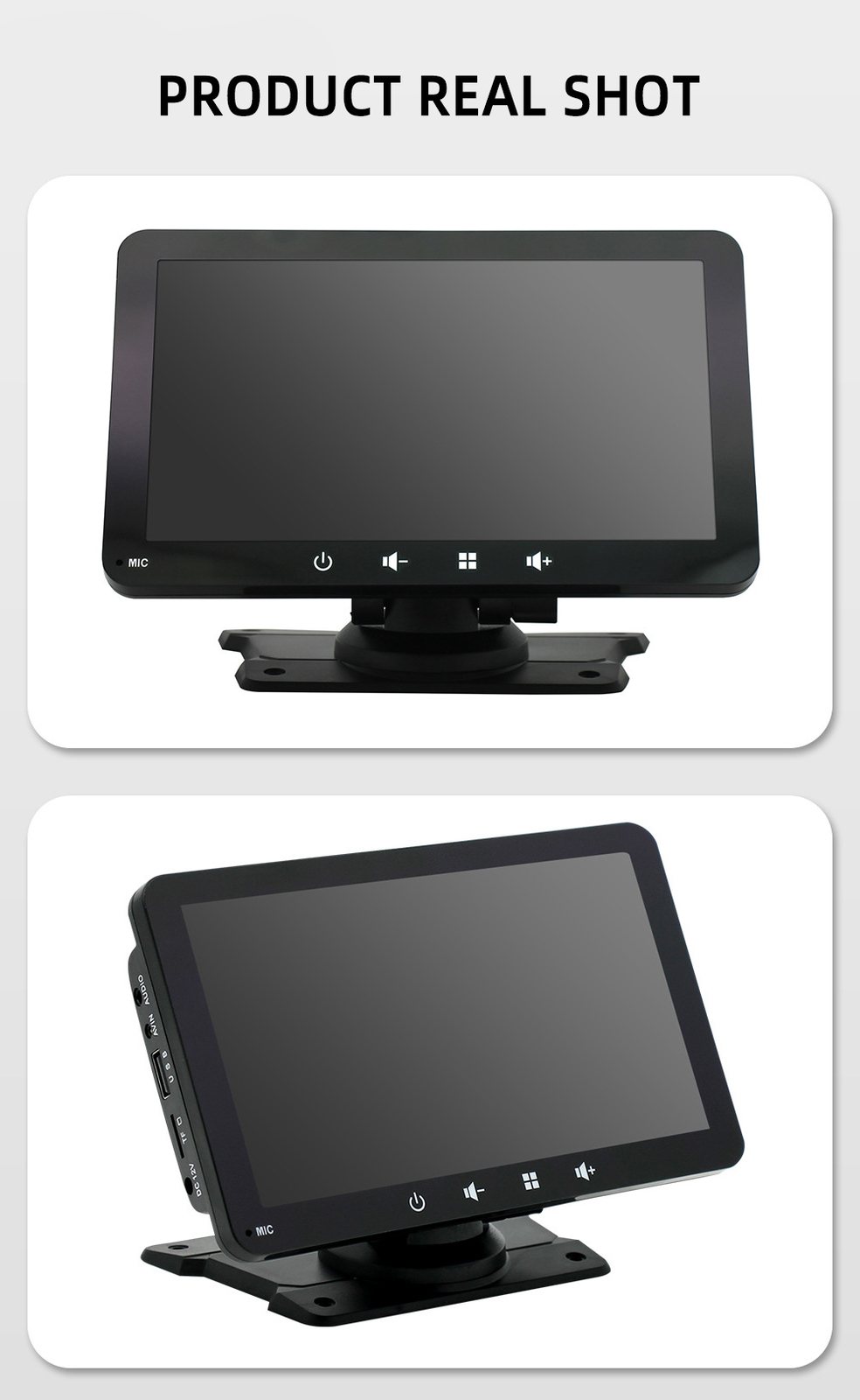 7″ Camera+Car Stereo Bluetooth Radio Touchscreen Portable Wireless CarPlay HD FM
