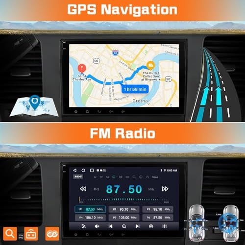 4Core 64GB ROM Car Radio Stereo for Chevy Silverado Tahoe GMC Sierra 2GB+64GB