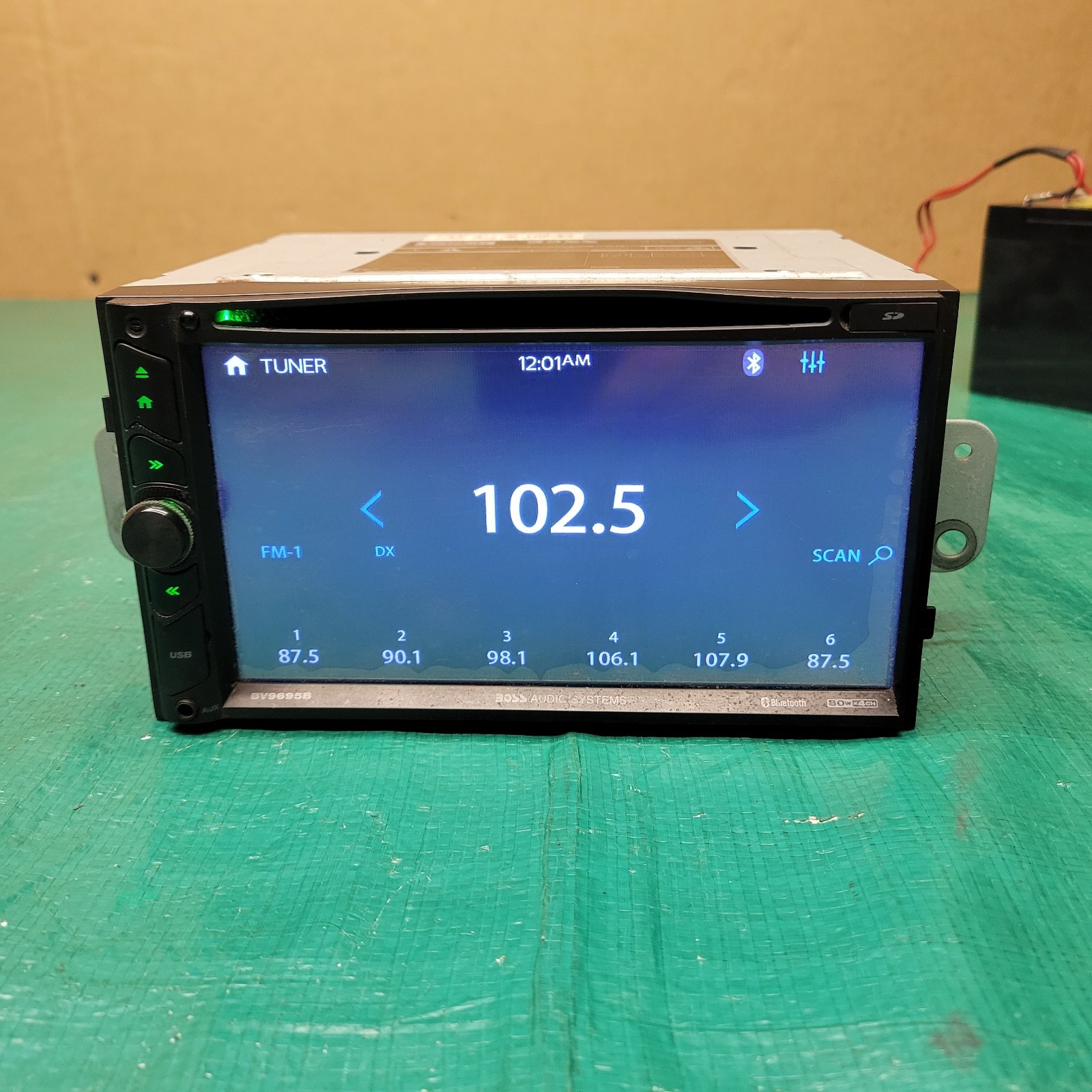 BOSS BV9695B Car Radio 6.2” Touch CD DVD AM/FM Bluetooth AUX W/ Wires No Remote