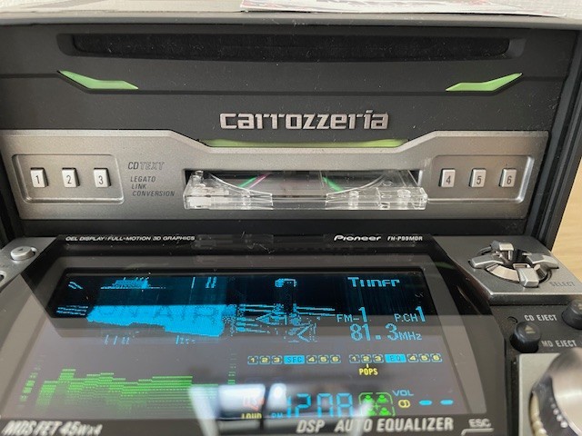 Pioneer Carrozzeria FH-P99MDR 2Din Car Audio CD MD Bluetooth Player Tested