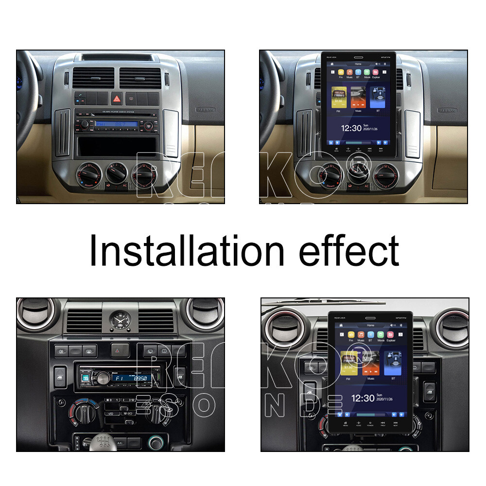 Removable 1DIN 9.5″ Touch Car Stereo FM Radio Bluetooth Apple Carplay MP5 Player
