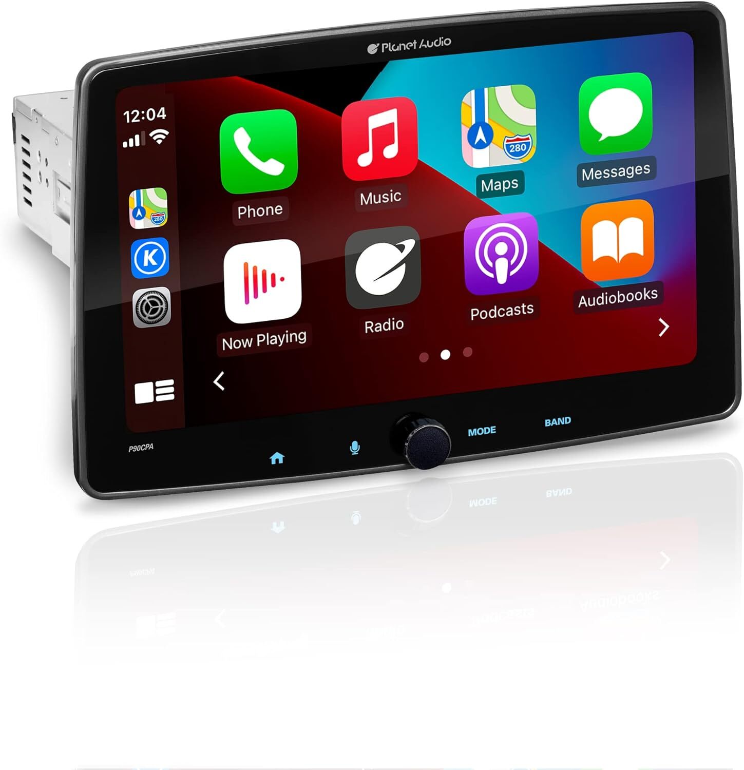 Planet Audio 1DIN 9″ Car Stereo w/ AM/FM Apple Carplay Android Auto Bluetooth