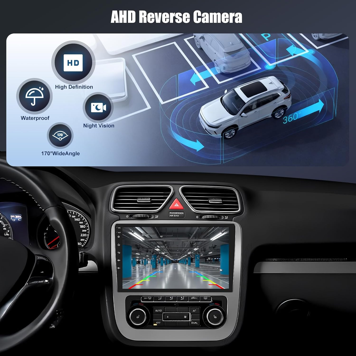 【8-Core 6G+128G】 10.1 Inch HD Car Radio Carplay Screen for Car with 5Gwifi,Doubl