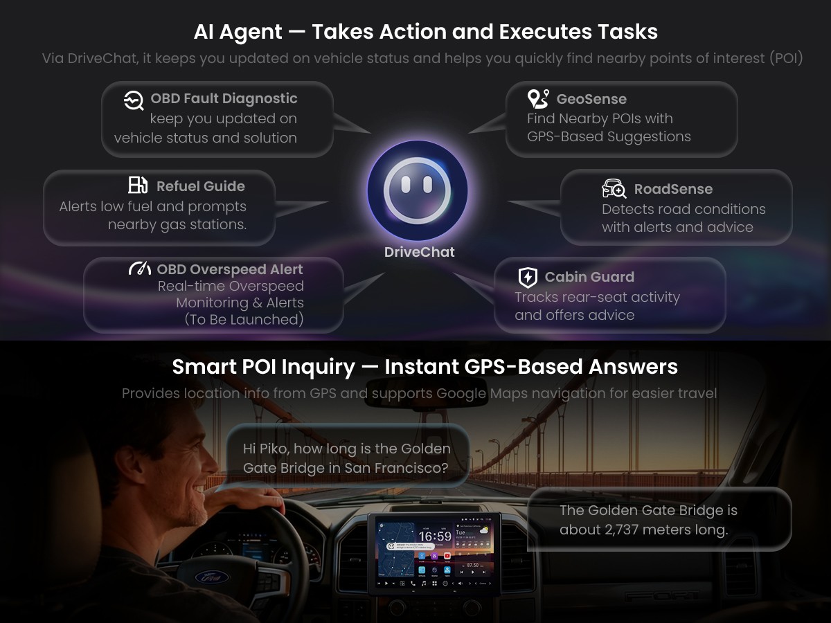 ATOTO X10 9″ Android Double DIN Car Stereo Wireless CP &AA Smart Parking Monitor