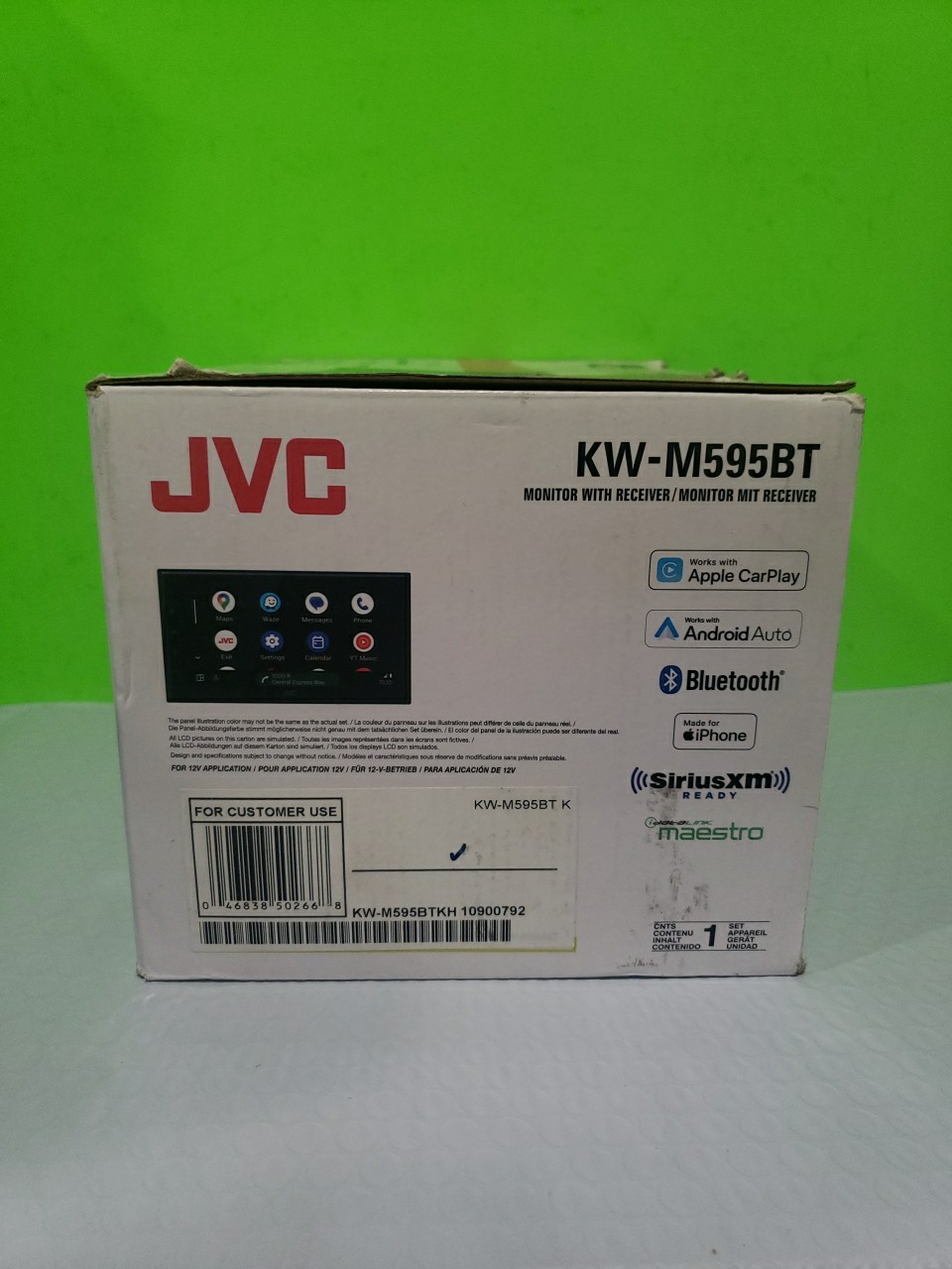 JVC KW-M595BT Digital multimedia receiver (does not play discs) Open Box
