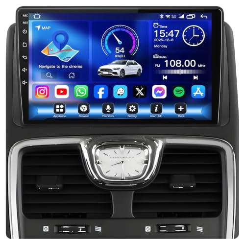 [4+64G] Car Radio for Dodge Grand Caravan 2011-2020: 1280 * 800 9 Inch