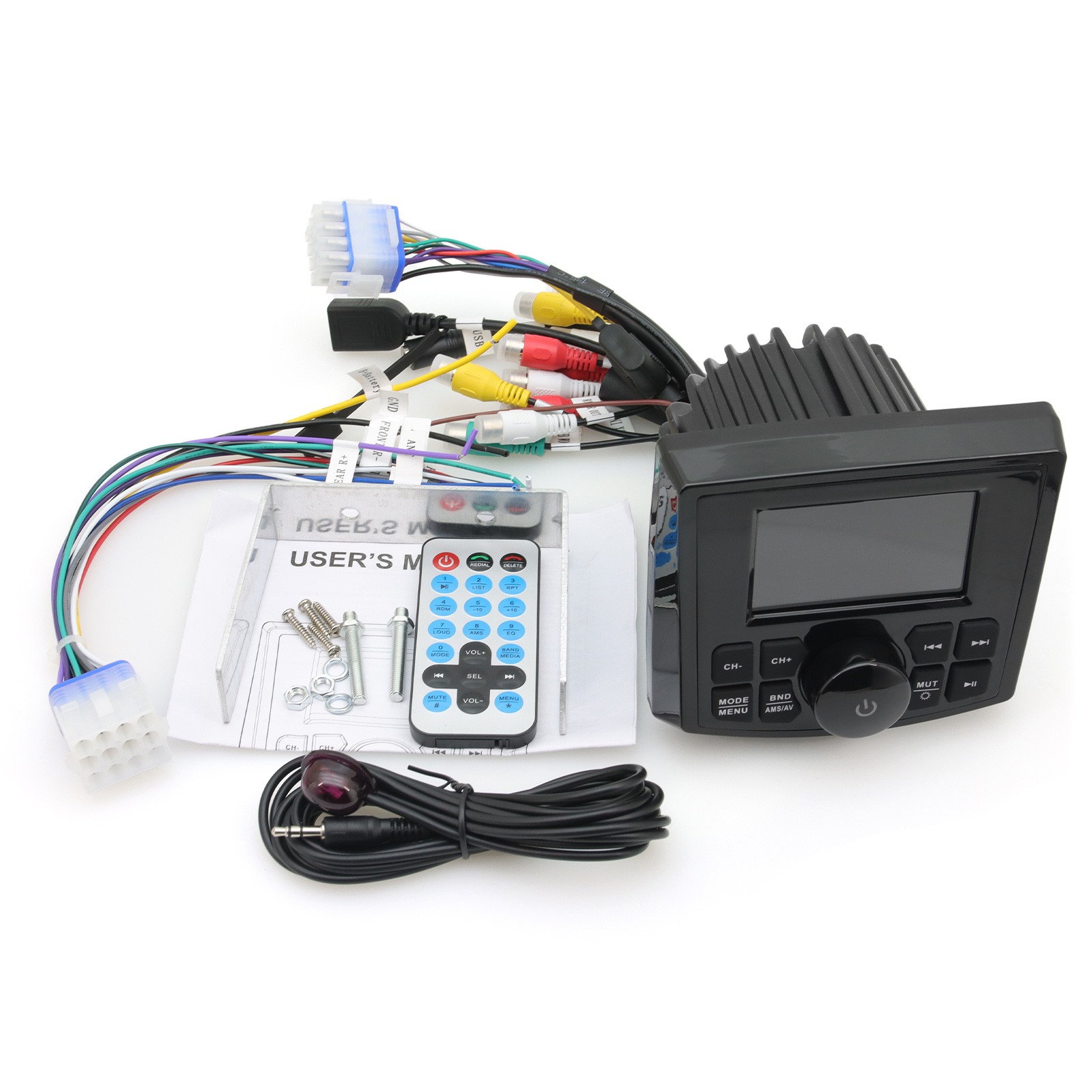 Marine Boat Radio FM AM MP5 Media Video Player Boat Stereo Bluetoot for ATV UTV