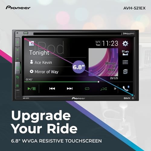 Pioneer AVH-521EX 6.8 Resistive Touchscreen Double Din