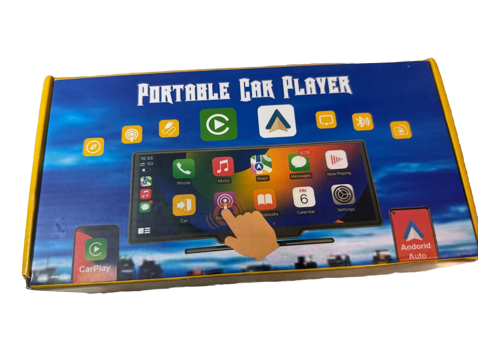 Portable Wireless CarPlay Screen for Car- 10.26 Inch CarPlay / Android