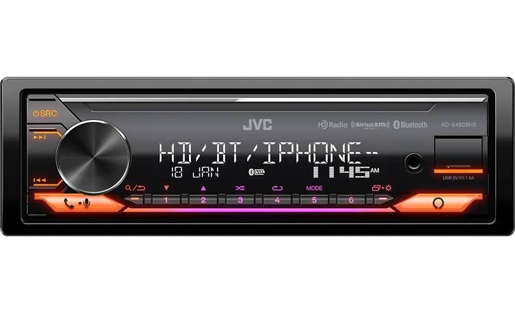 NEW JVC KD-X480BHS, 1-DIN Digital Media Receiver w/ Bluetooth, USB, HD Radio