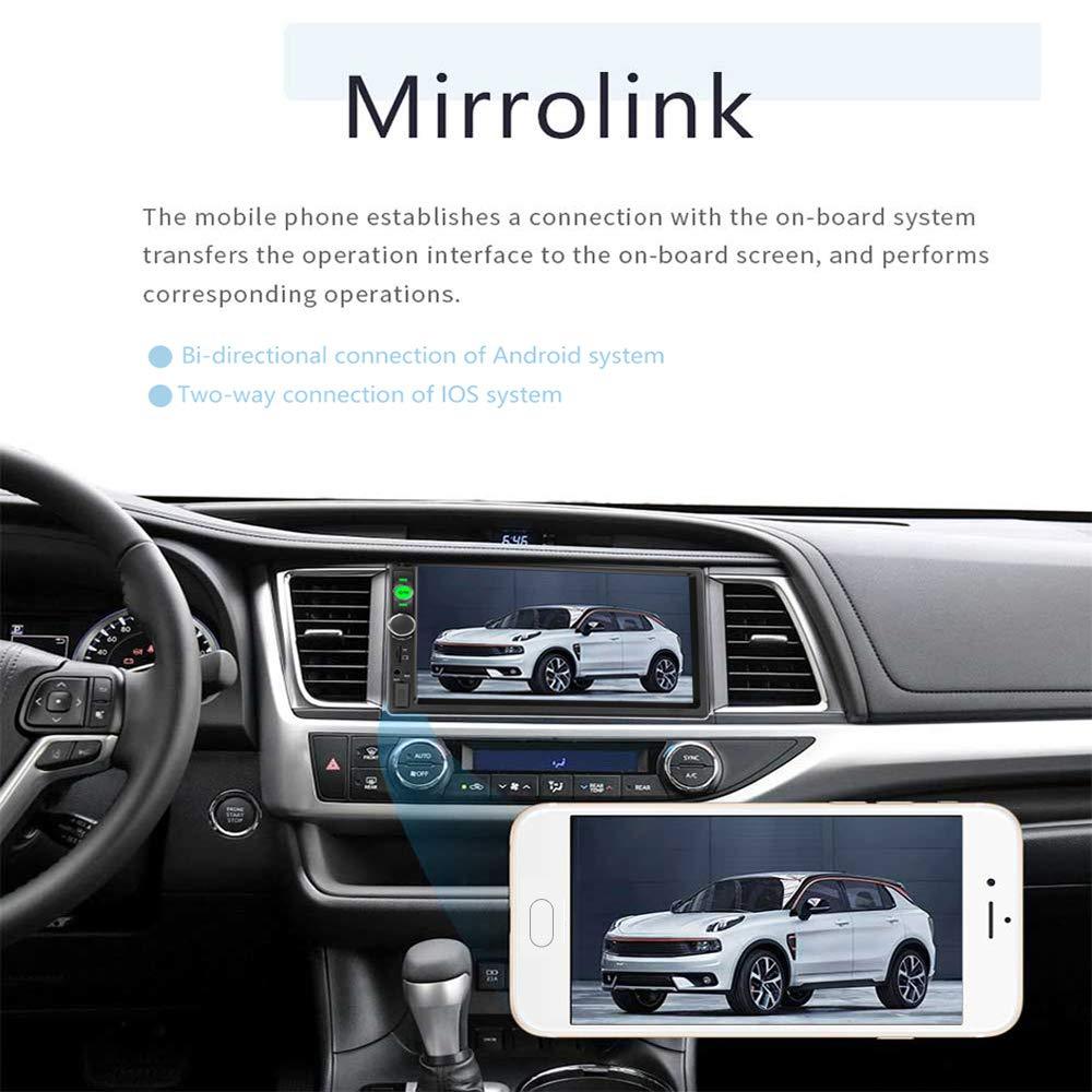 Estereo De Pantalla con Bluetooth Para Coche Carro Auto MP5 Player USB/SD/AUX/FM