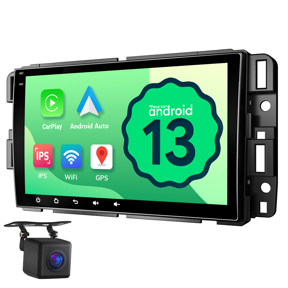 CAM+Android Auto 13 GMA13 8″ IPS Car Stereo Radio GPS CarPlay WiFi For GMC Chevy