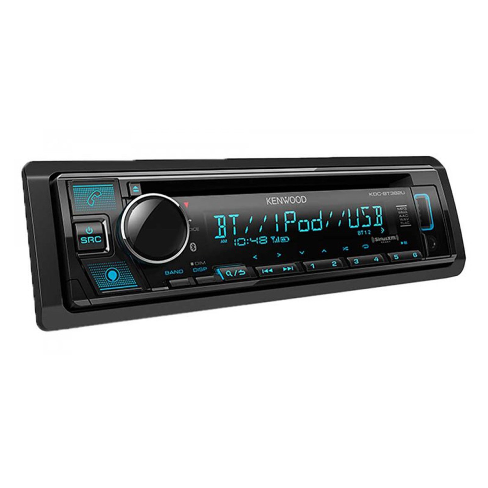 Kenwood KDC-BT382U Bluetooth CD Receiver with USB, Aux & Sirius XM Kit