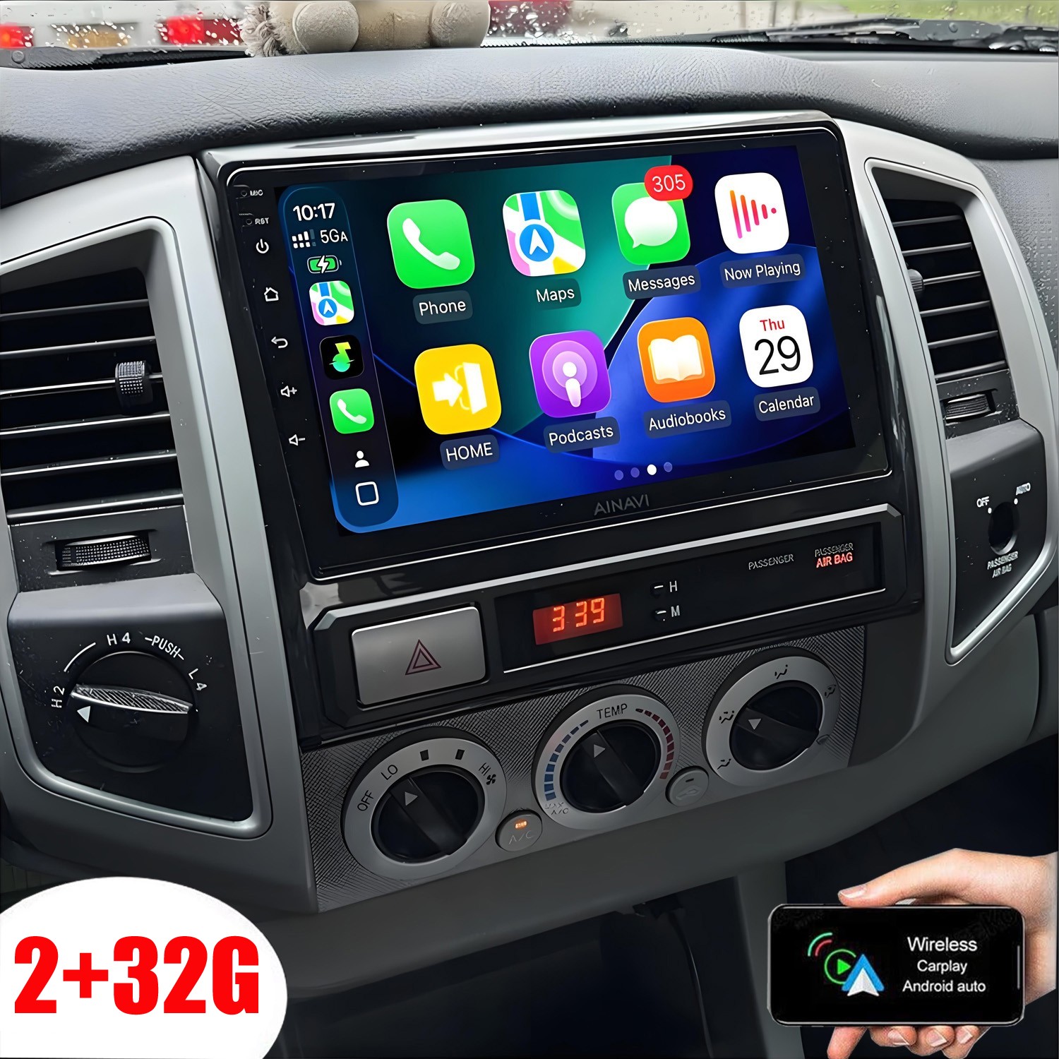 JBL Apple Carplay For Toyota Tacoma 2005-2013 Android Car Stereo Radio Head Unit
