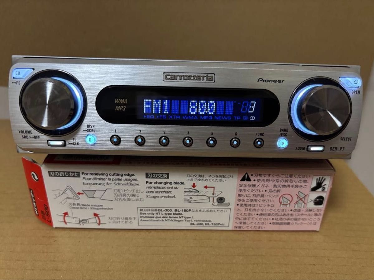 Pioneer Carrozzeria DEH-P7 1din Car Audio CD Player Tested Working Vary Good