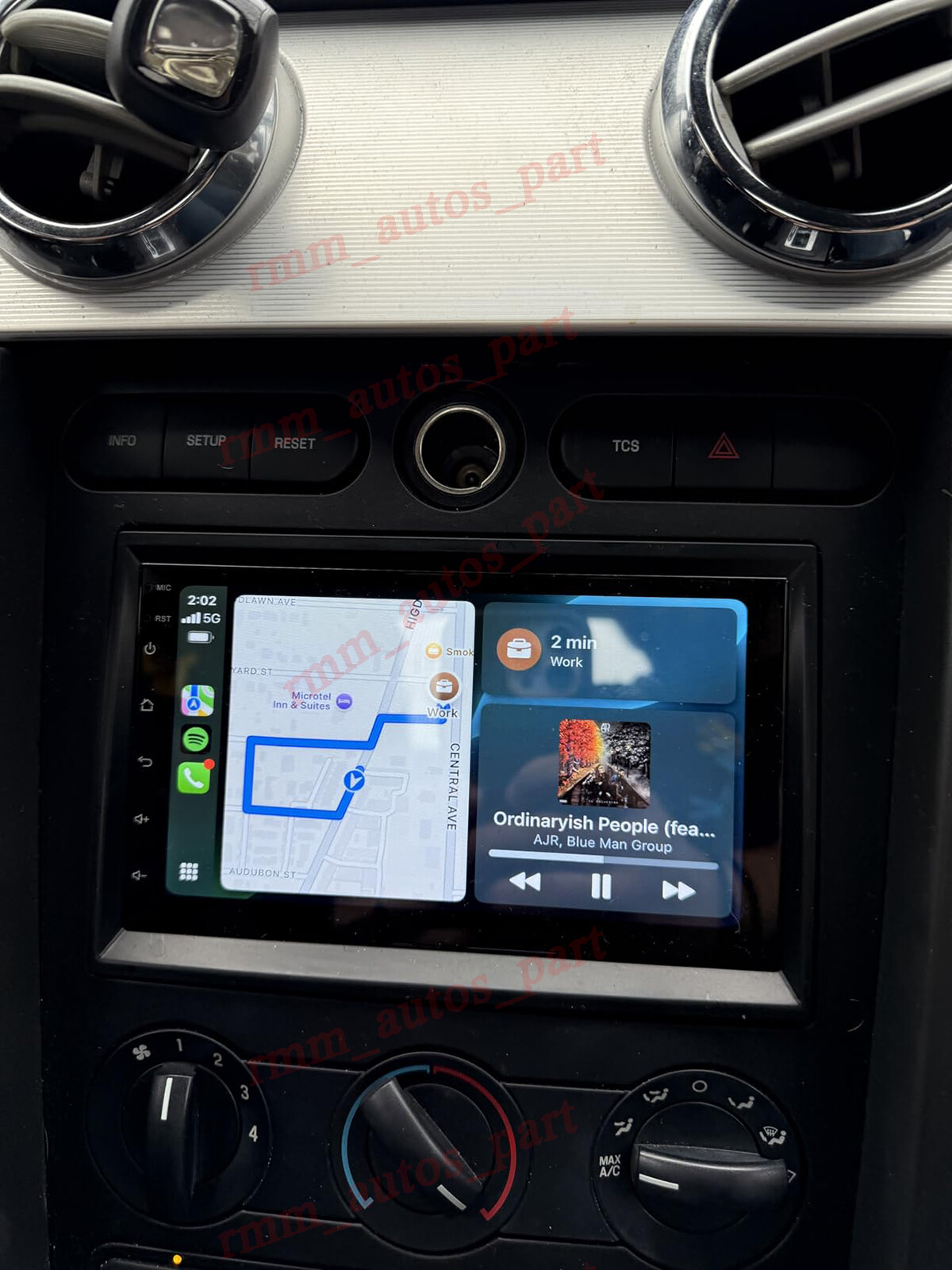 For 2005-2009 Ford Mustang Carplay Car Radio Android 15 2+64G AI Voice Control