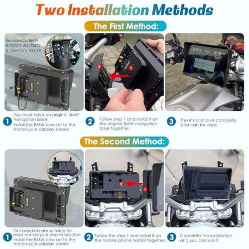 W702B Motorcycle Carplay Screen for BMW R1200GS R1250GS S1000XR 7 inch