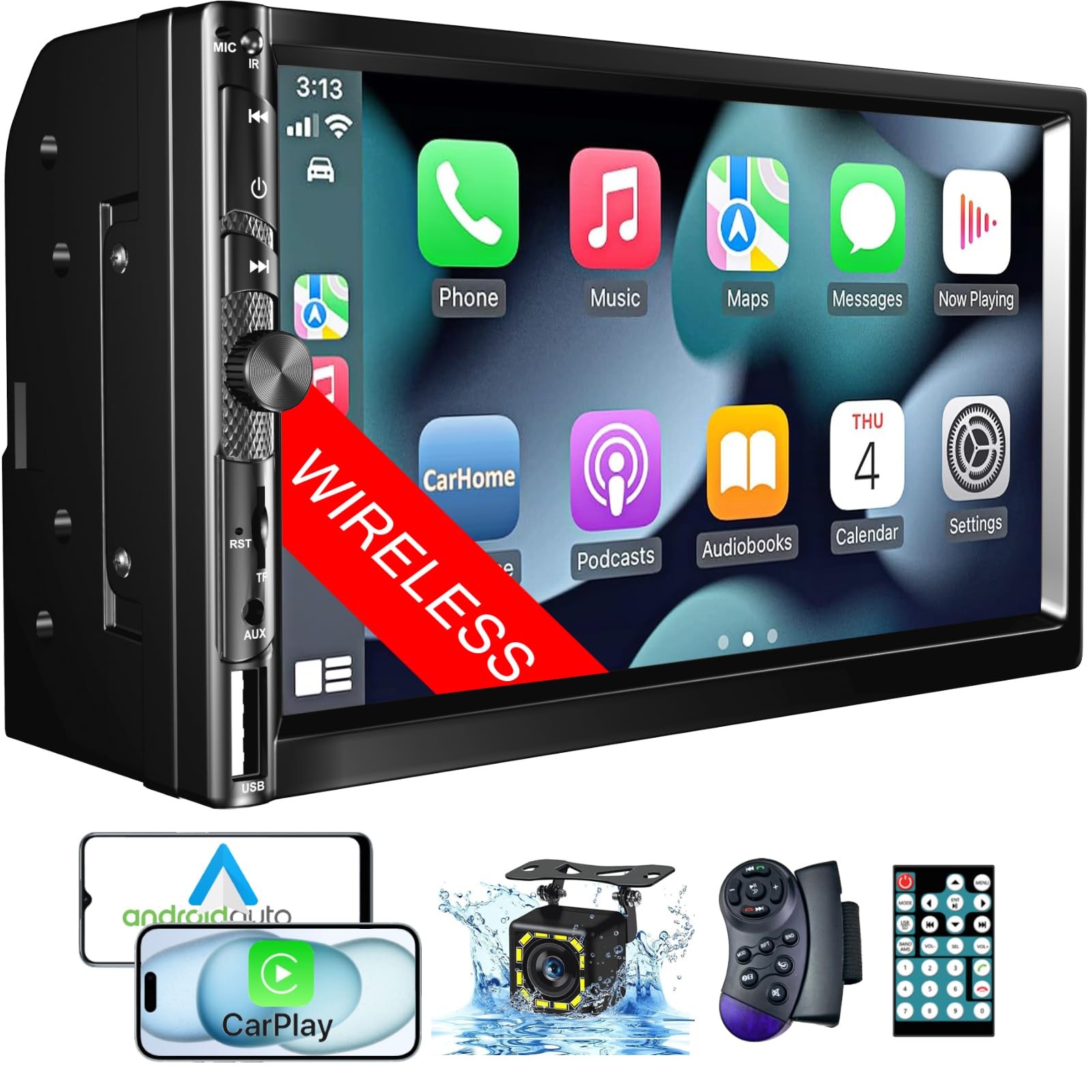 Radio De Coche Với Carplay Inalambrico Y Navegacion GPS Estilo De Lujo