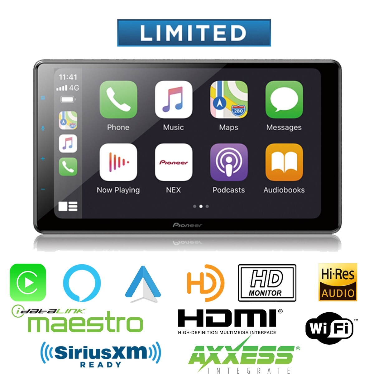 Pioneer DMH-WC6600NEX 9″ HD Touch Display Modular Multimedia Receiver