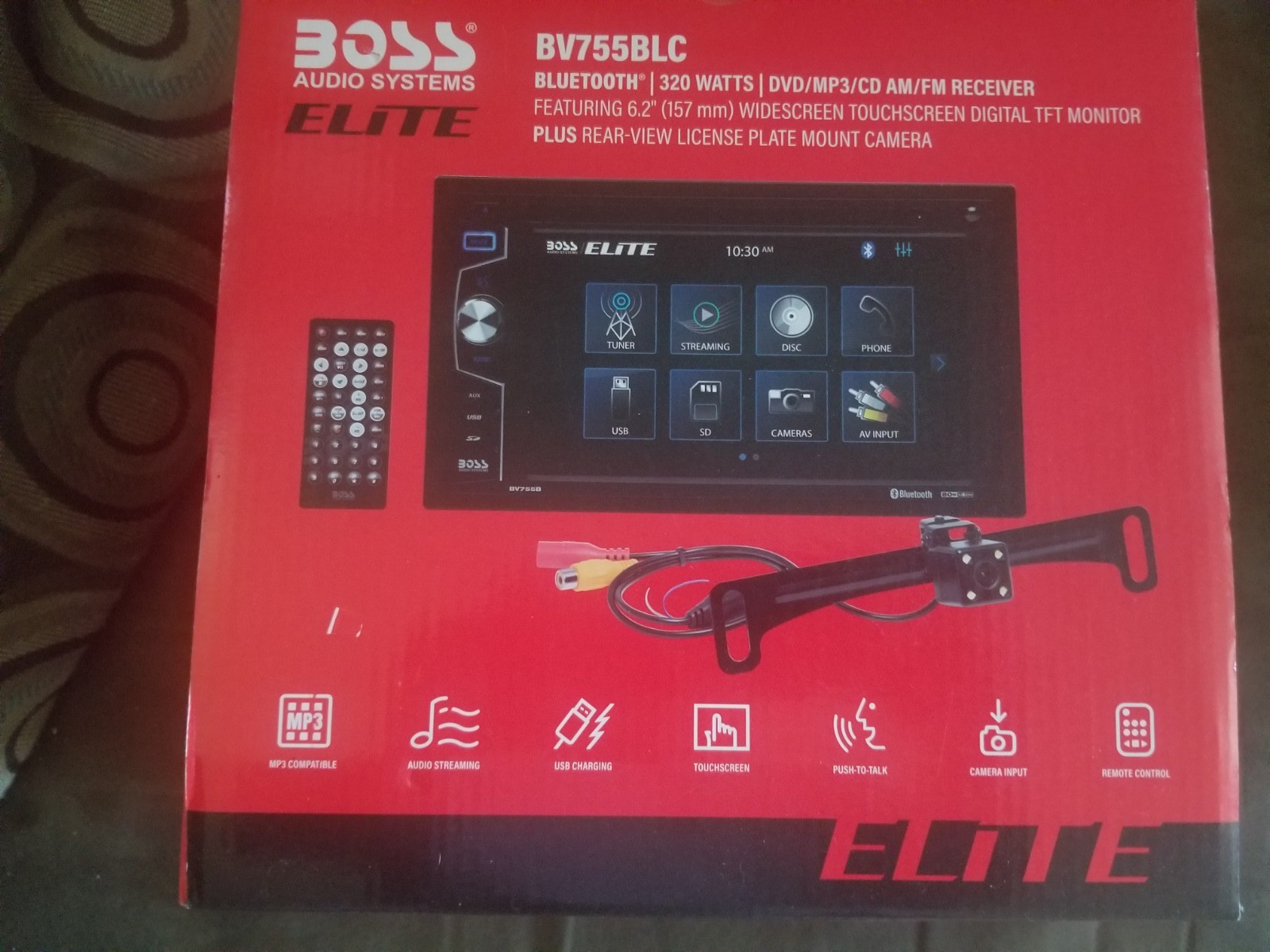 Aftermarket BOSS BV755BLC Bluetooth DVD Radio Player LKQ- No backup camera- New