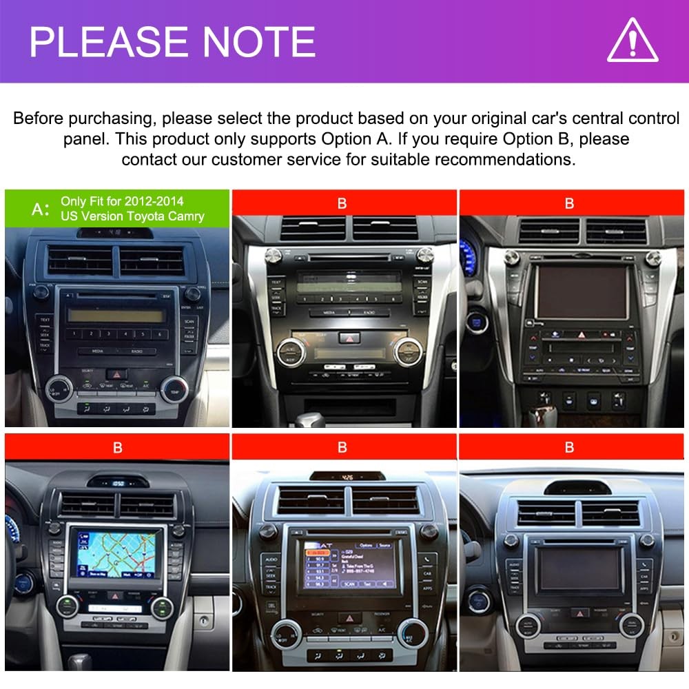 Rimoody Car Radio Stereo For Toyota Camry 2012 2013 2014 Android 10.1 Inch