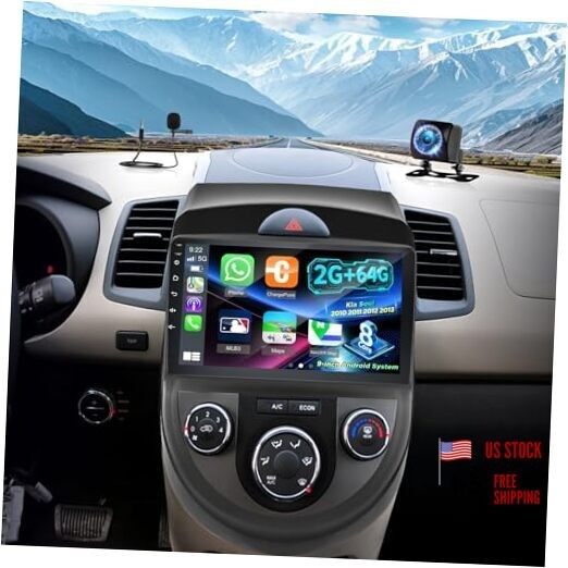 [2G+64G] Car Radio for Kia Soul 2010 2011 2012 2013, 9 inch Android