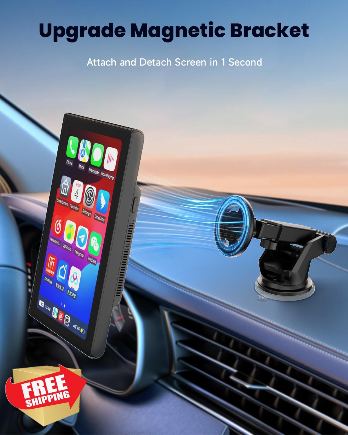 Spedal CL798 7″ CarPlay Android Auto Portable Touchscreen