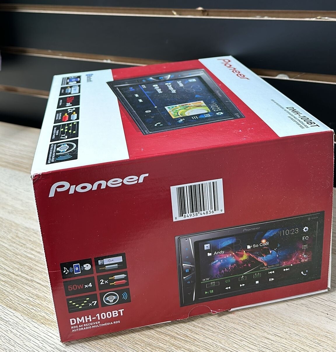 Pioneer DMH-100BT Bluetooth Media Player Android iPhone USB, BRAND NEW, SEALED