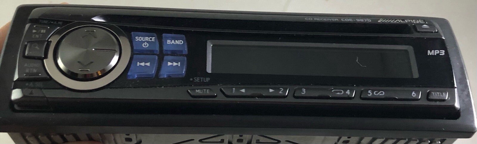 Used ALPINE CDE-9872J CD CD-R/RW MP3 player 45W×4ch JAPAN Vk05