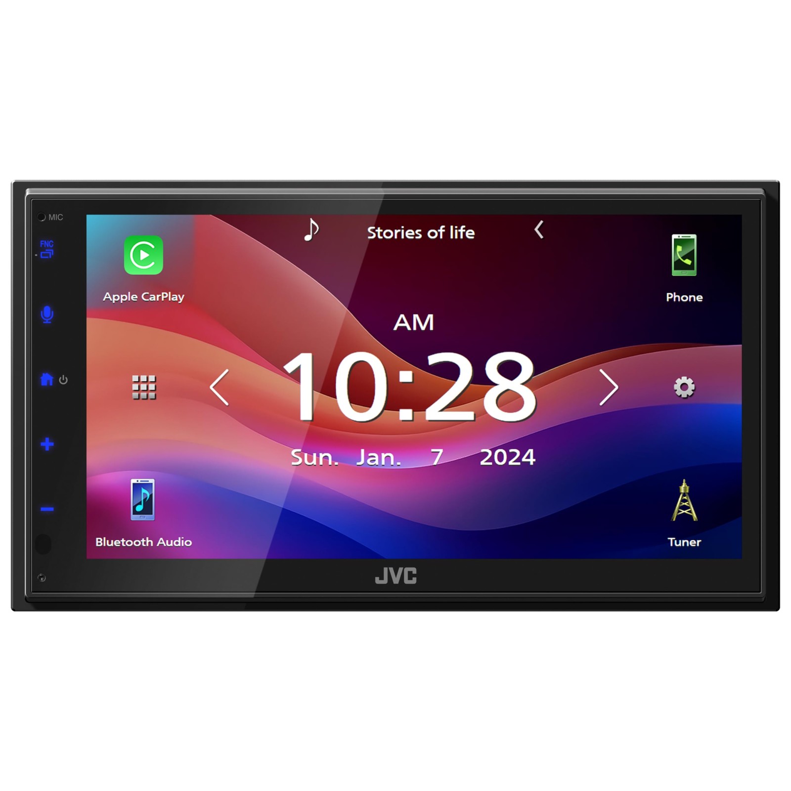 JVC KW-M595BT Car Stereo + SiriusXM SXV300 Tuner Bundle – 2 Pcs