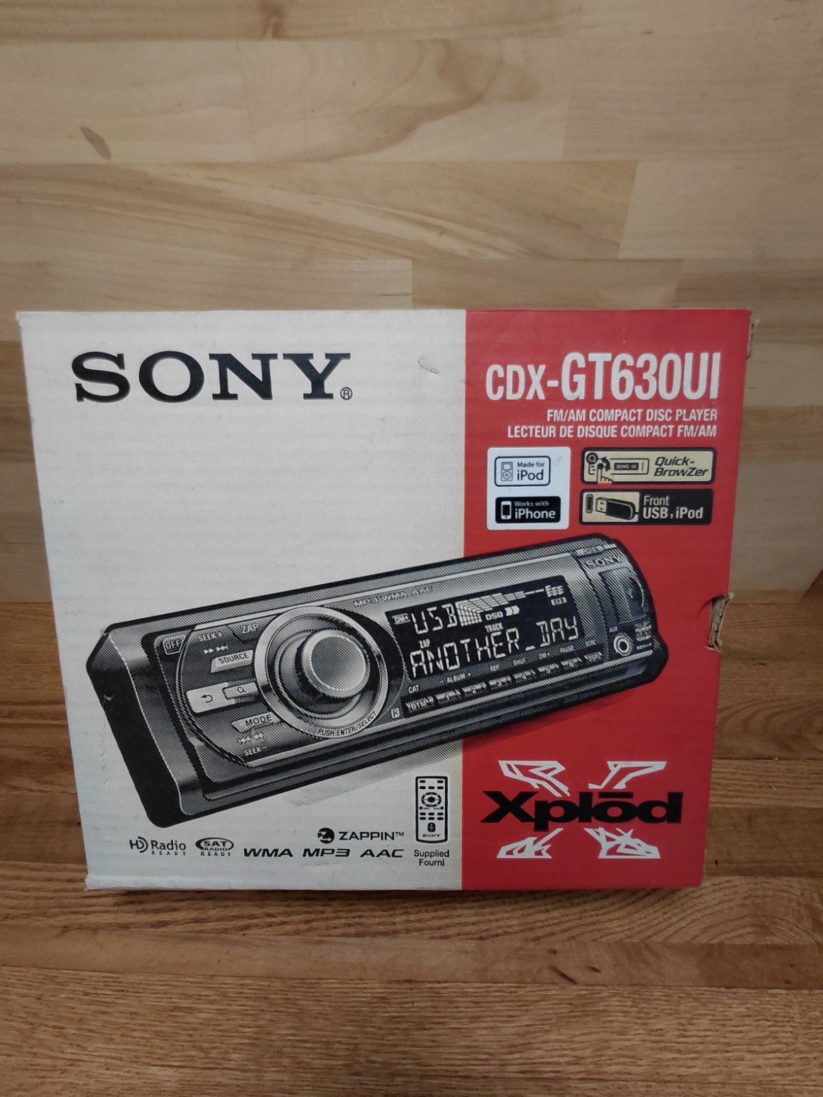 Sony CDX-GT630UI FM/AM Compact Disc Player MP3
