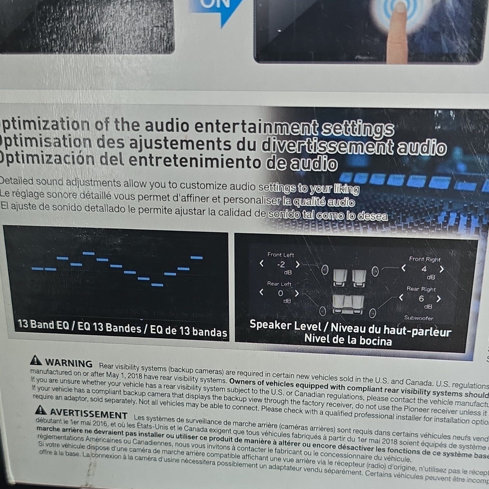 Radio Stereo Pioneer Bluetooth Audio DMN-1800NEX RDS AV RECEIVER