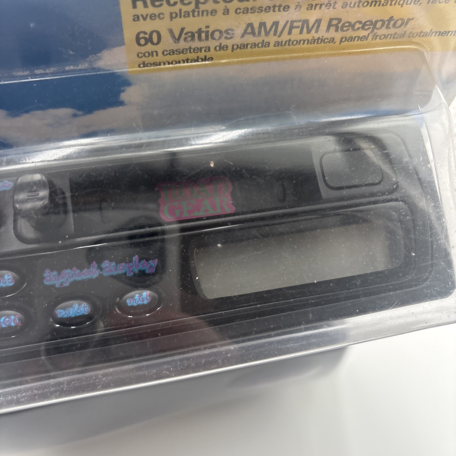 Vintage Road Gear 60 Watt AM/FM Car Stereo Cassette Receiver w/CD Input Open