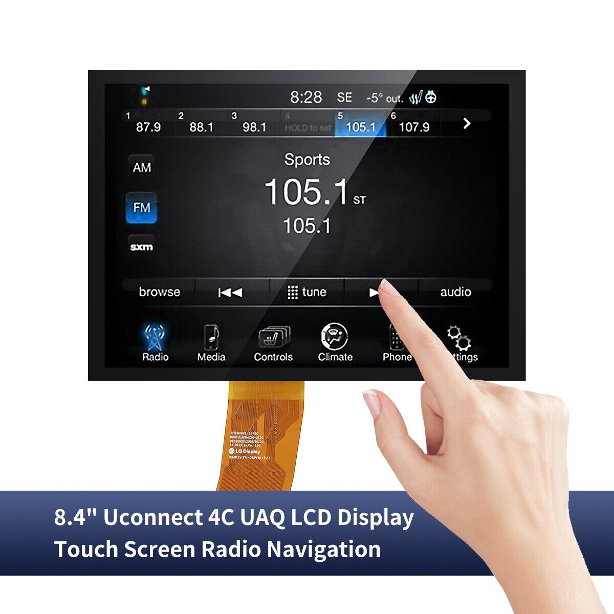 2018-23 Dodge RAM 1500 2500 3500 4500 8.4″ Uconnect LCD Monitor Touch Screen US