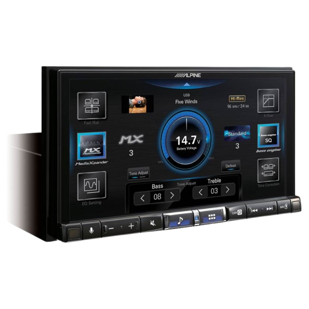Alpine ILX-507 7″ Multimedia w/ Bullet Camera & DVR-C320R Dash Camera