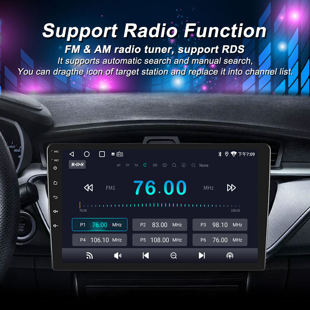 Universal 9″10.1″Car Head unit TS10 GPS Touchscreen Wireless Carplay