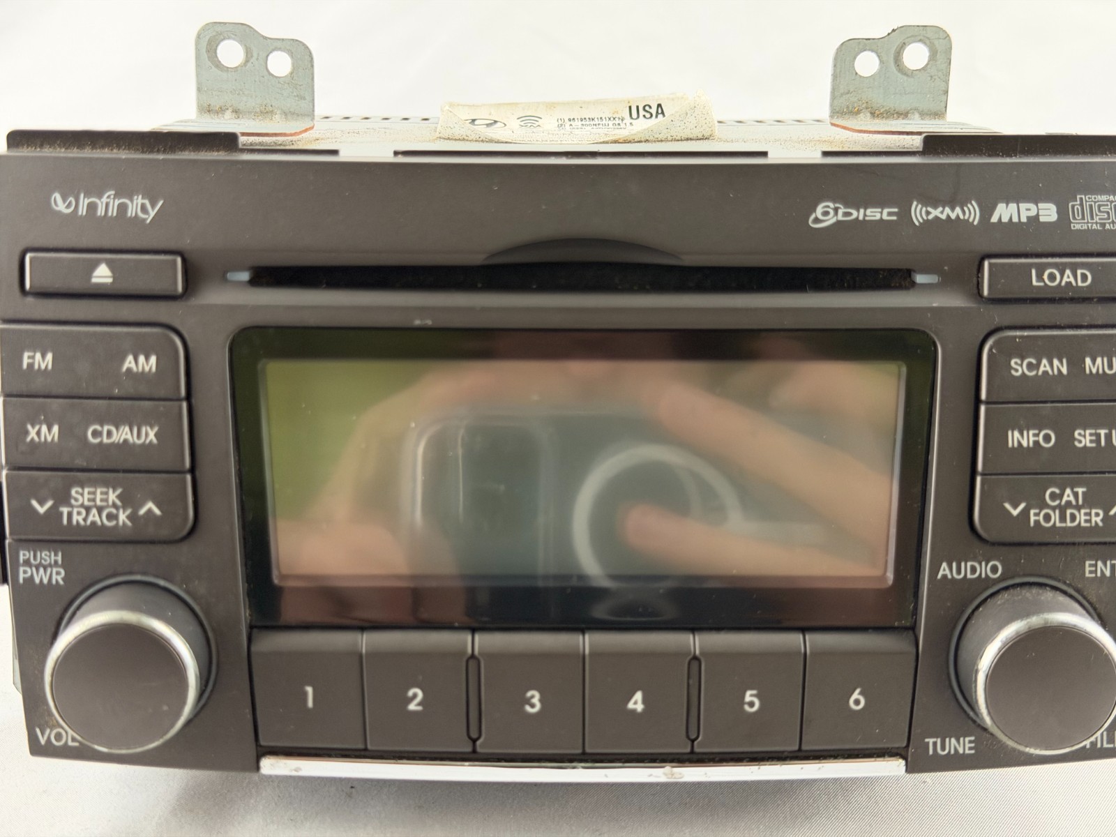 Hyundai Infinity 6-Disc CD MP3 Radio Receiver 96195-3K151 Tested Functional