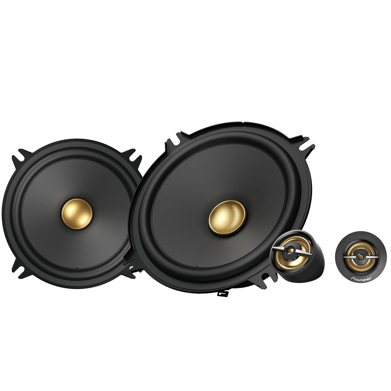 TS-A1301C, 2-Way Component Car Audio Speakers, Full Range, Clear Sound , Easy In