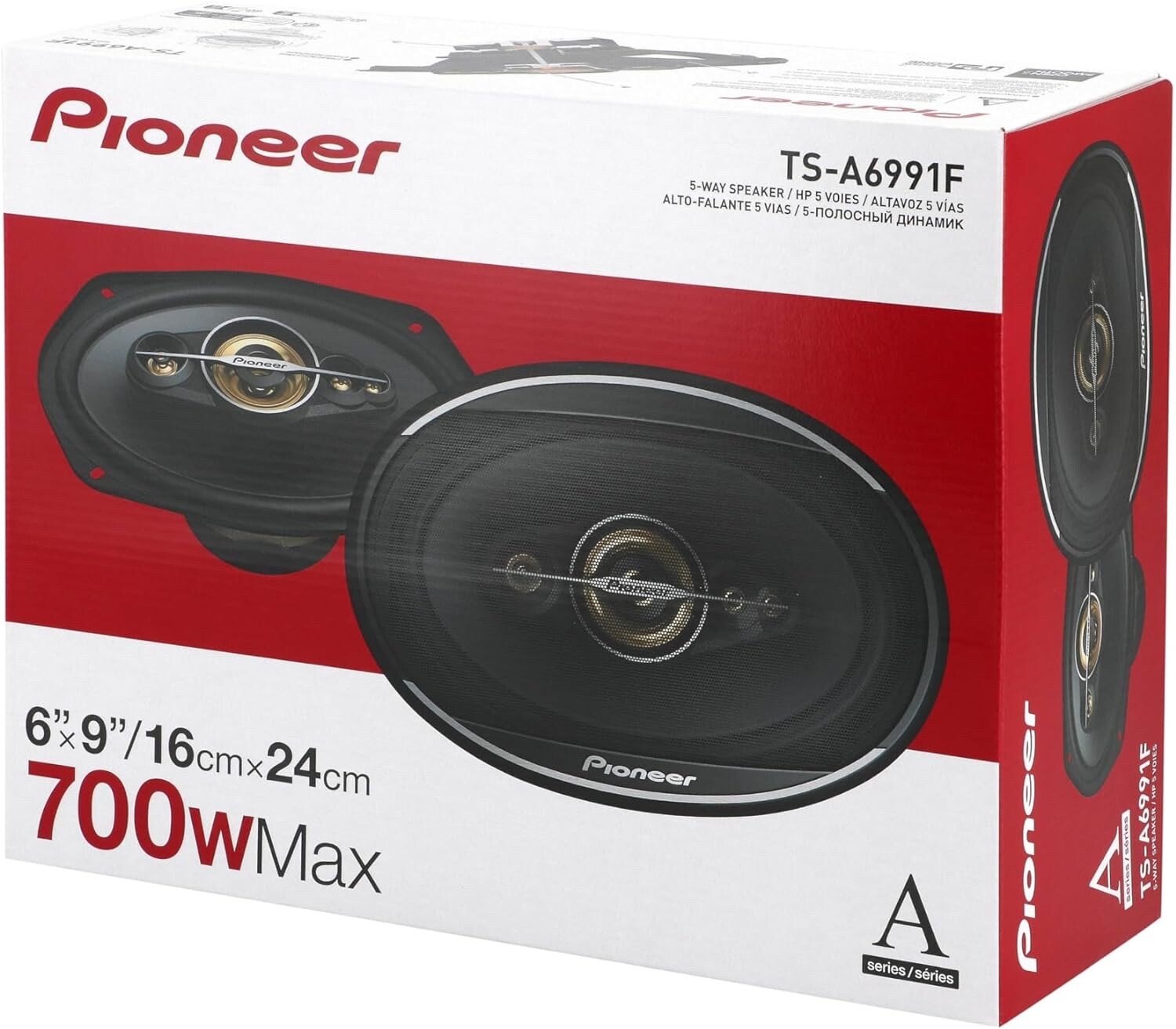 Pioneer 6×9 5-Way Coaxial Speaker System 1400 Watts (Pair)